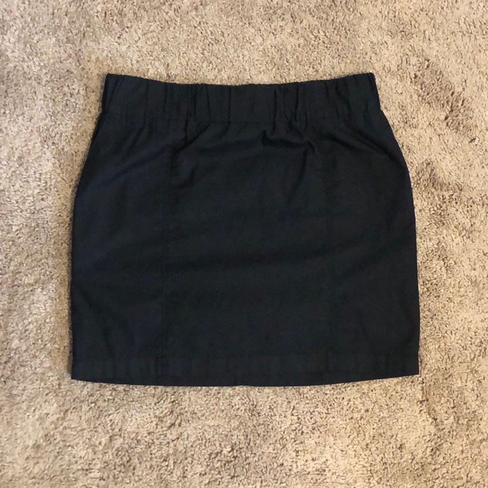 Black mini skirt